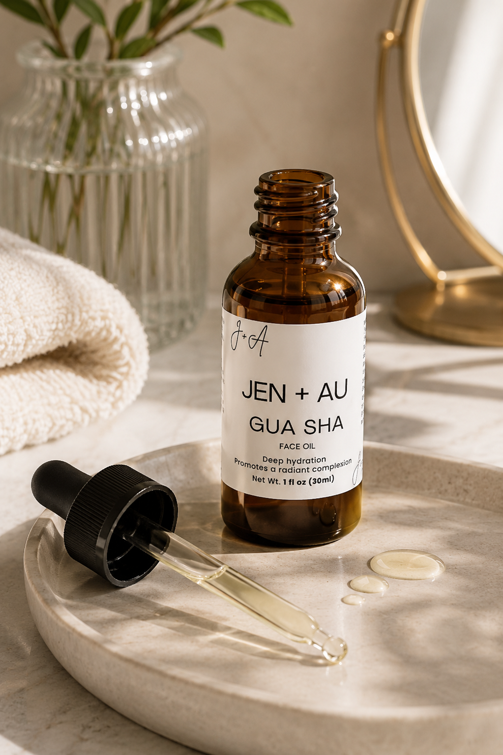 Gua Sha Facial Oil – Glow