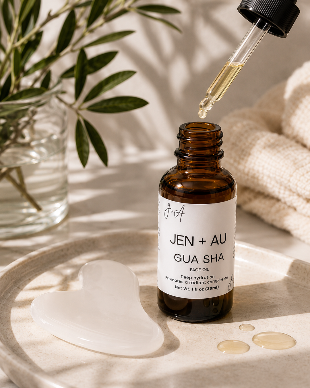 Gua Sha Facial Oil – Glow