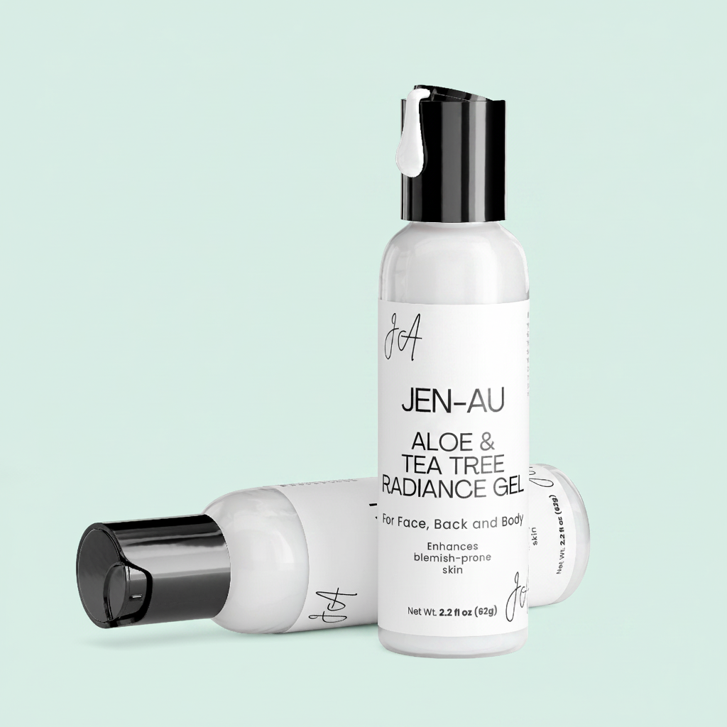 Aloe & Tea Tree Radiance Gel – Mint Background