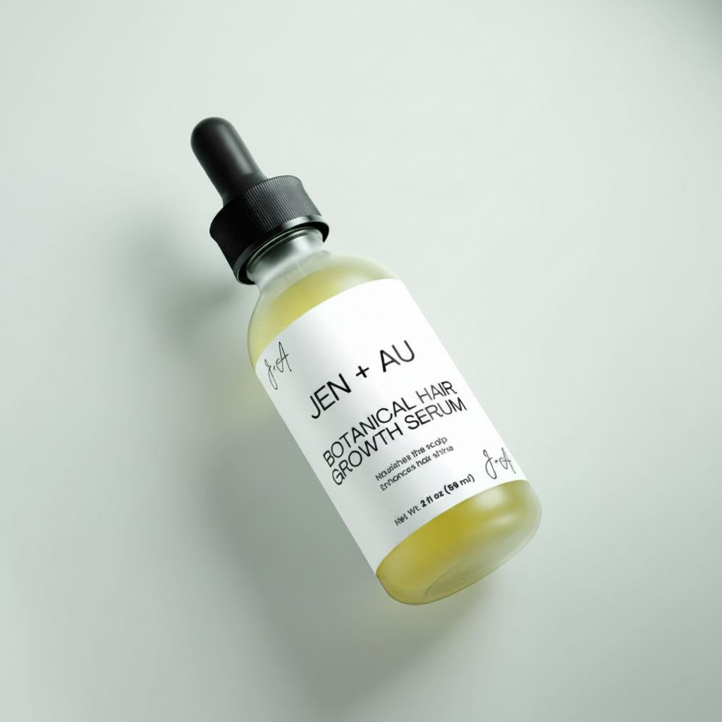 Botanical Hair Growth Serum – Mint Background