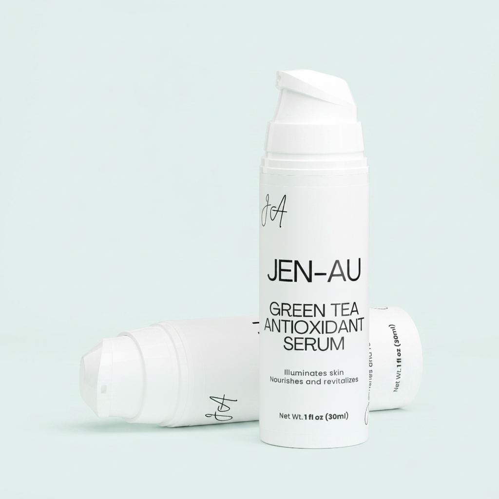 Green Tea Antioxidant Serum – Mint Background