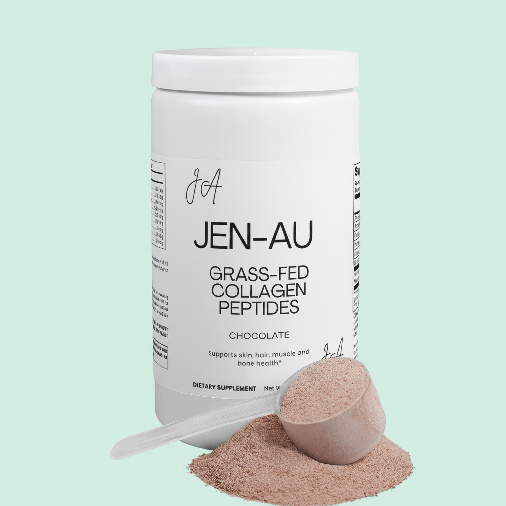 Jen-Au Collagen Peptides – Mint Background, No Added Text