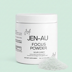 Jen-Au Focus Powder with Mint Background