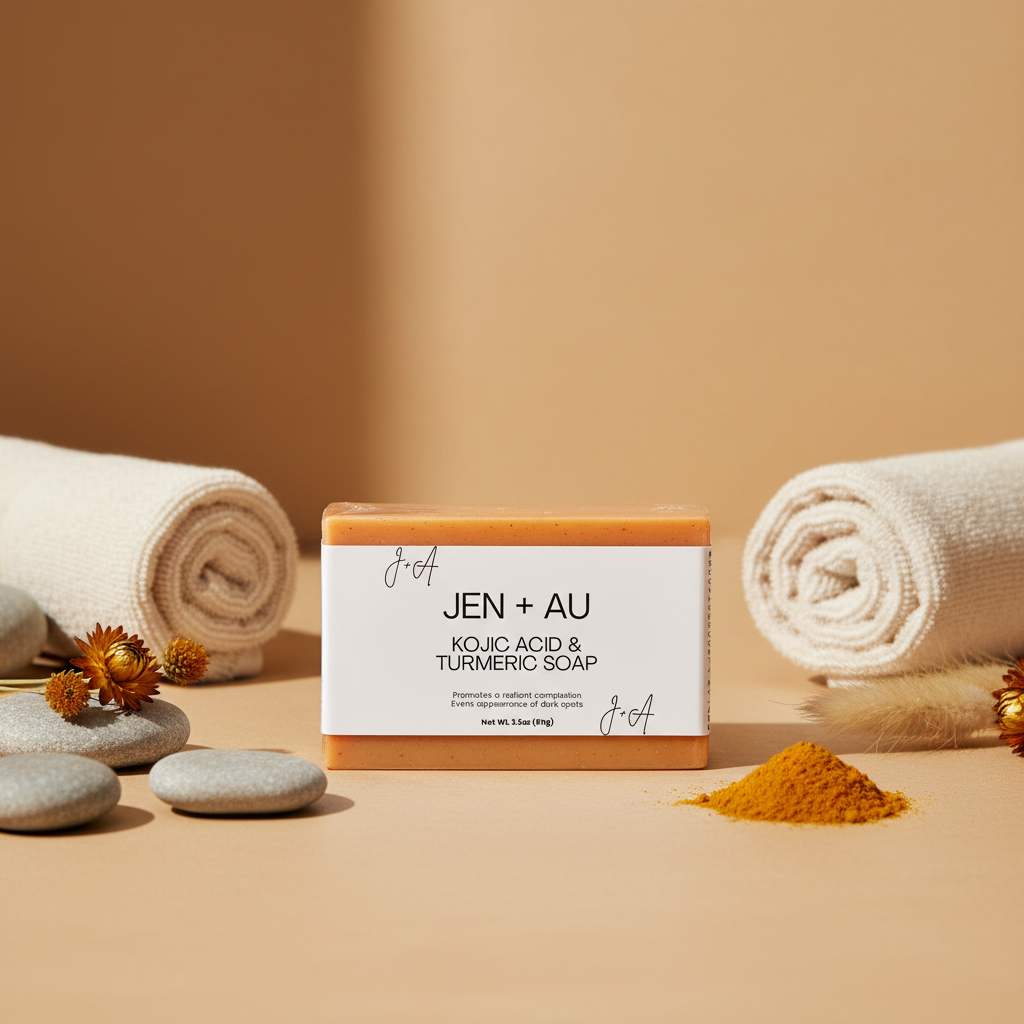 Jen + Au Kojic Acid & Turmeric Soap — Lifestyle Scene