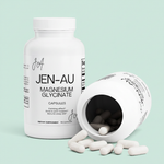 Jen-Au Magnesium Glycinate Capsules – Mint Background