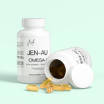 Jen-Au Omega-3 with Mint Background