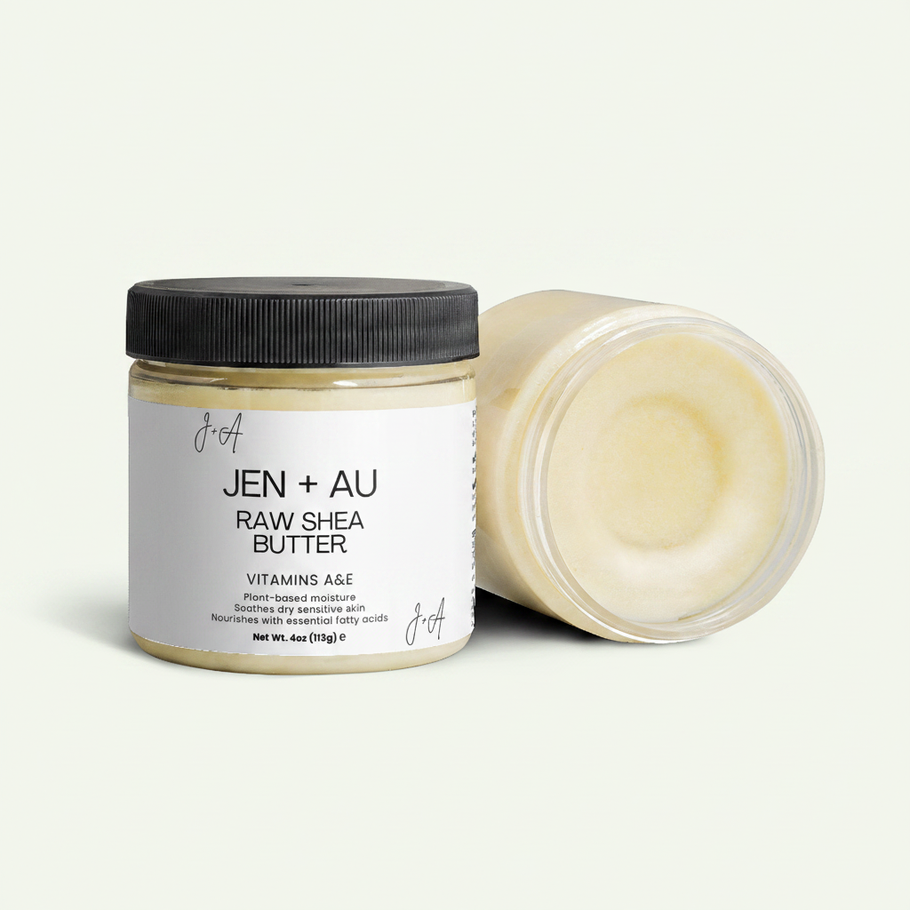 Raw Shea Butter – Cool Mint Background