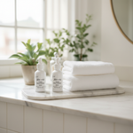 Two bottles spa tray