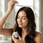 Woman scalp application
